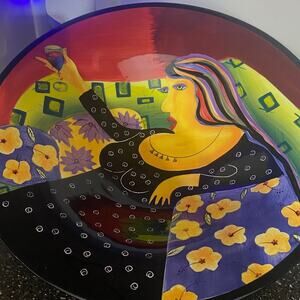 2004 Naylor design hand painted platter/ bowl